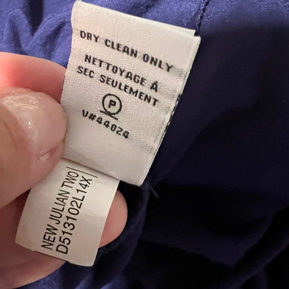 DVf Diane Von Furstenberg Julian Two Wrap Dress Midnight Blue US Size 6 EUC - Picture 15 of 15